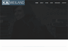 Tablet Screenshot of kmweiland.com